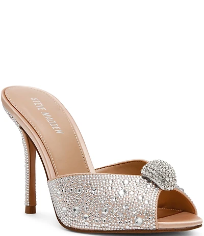 Steve Madden Priya Rhinestone Dress Slide Sandals