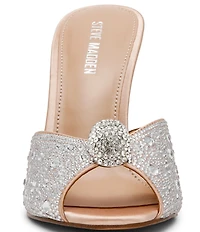 Steve Madden Priya Rhinestone Dress Slide Sandals