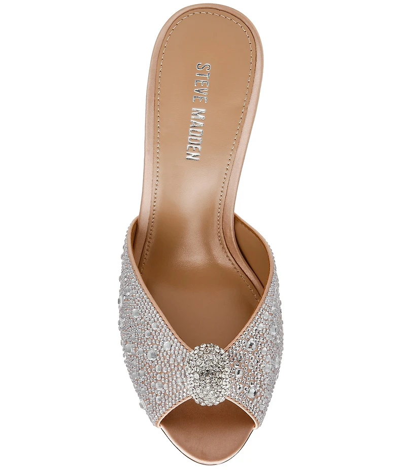 Steve Madden Priya Rhinestone Dress Slide Sandals