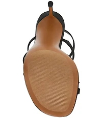 Steve Madden Python Snake Hardware Strappy Ankle Wrap Dress Sandals