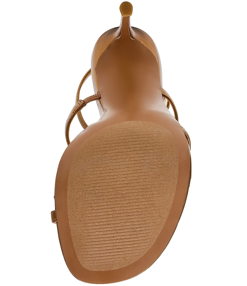 Steve Madden Python Snake Hardware Strappy Ankle Wrap Dress Sandals