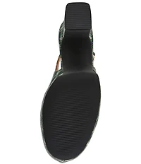 Steve Madden Quinn Glen Plaid Print Slingback Platform Pumps
