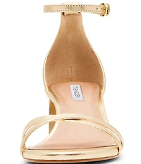 Steve Madden Rae Leather Ankle Strap Block Heel Dress Sandals