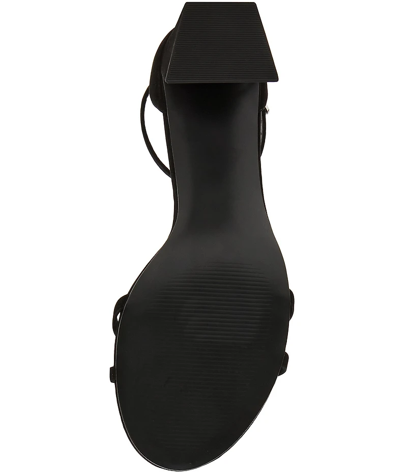 Steve Madden Rae Nubuck Ankle Strap Block Heel Dress Sandals