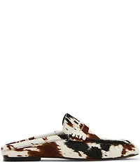 Steve Madden Rafe Cow Print Haircalf Penny Keeper Mules