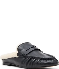 Steve Madden Rafe Faux Fur and Leather Penny Keeper Mules