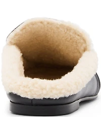 Steve Madden Rafe Faux Fur and Leather Penny Keeper Mules