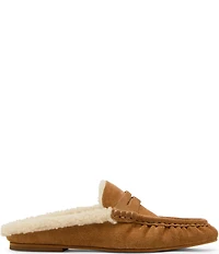 Steve Madden Rafe Faux Fur and Suede Penny Keeper Mules