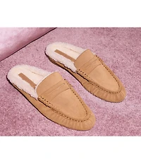 Steve Madden Rafe Faux Fur and Suede Penny Keeper Mules