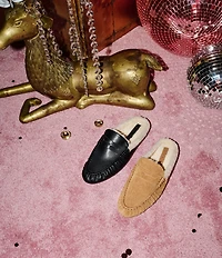 Steve Madden Rafe Faux Fur and Suede Penny Loafer Mules