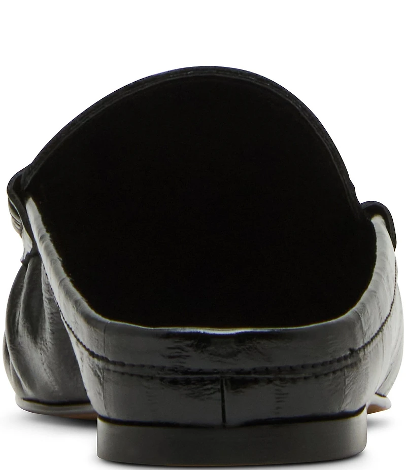 Steve Madden Rafe Eel Printed Penny Loafer Mules