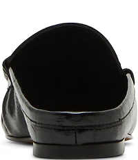 Steve Madden Rafe Eel Printed Penny Loafer Mules