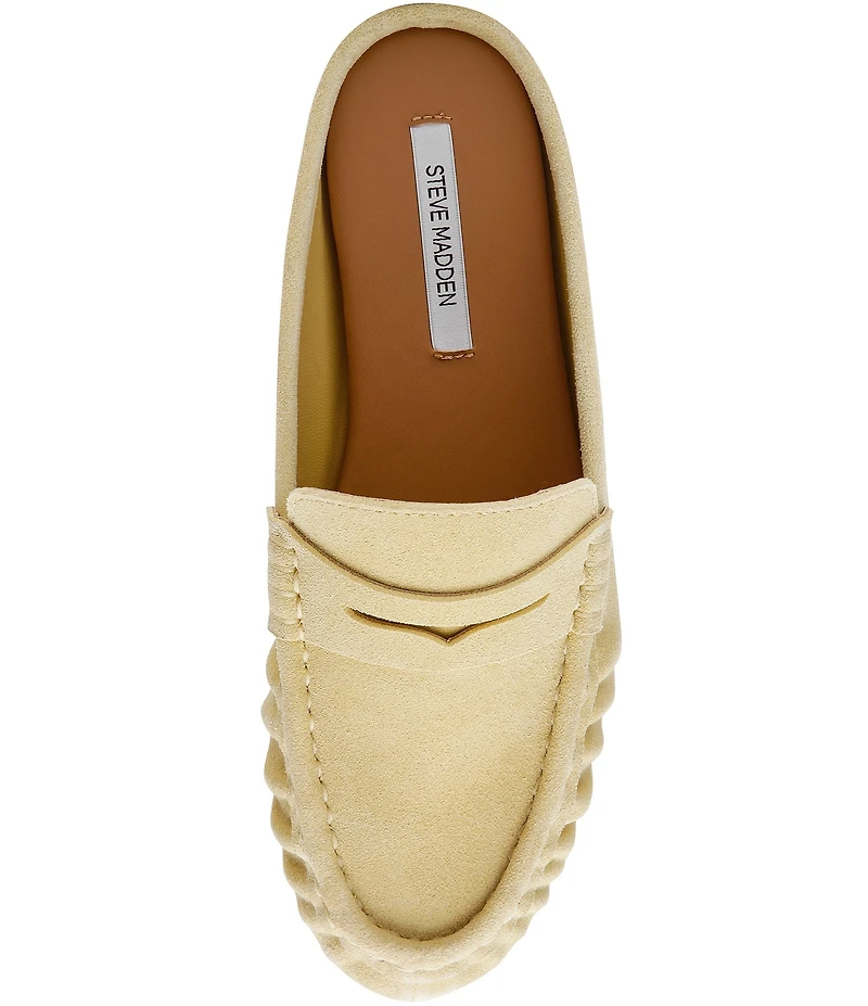 Steve Madden Rafe Suede Penny Loafer Mules