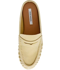Steve Madden Rafe Suede Penny Loafer Mules