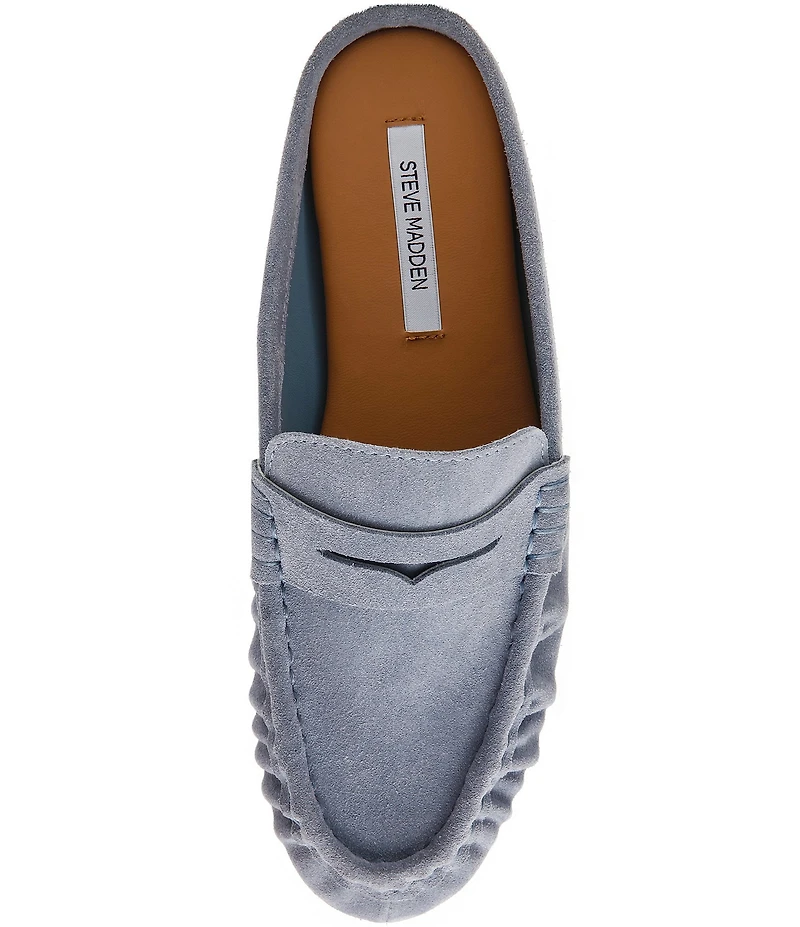 Steve Madden Rafe Suede Penny Loafer Mules
