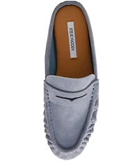 Steve Madden Rafe Suede Penny Loafer Mules