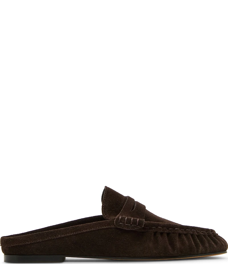 Steve Madden Rafe Suede Penny Loafer Mules