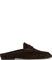 Steve Madden Rafe Suede Penny Loafer Mules