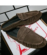 Steve Madden Rafe Suede Penny Loafer Mules