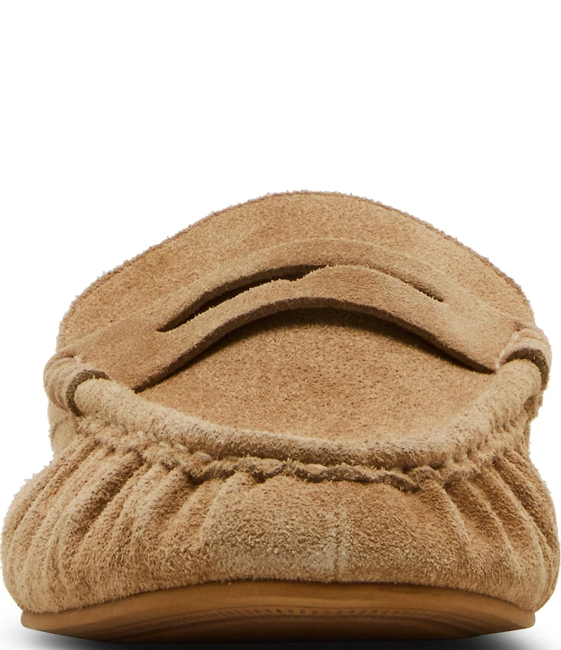 Steve Madden Rafe Suede Penny Loafer Mules