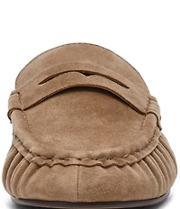 Steve Madden Rafe Suede Penny Loafer Mules