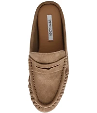 Steve Madden Rafe Suede Penny Loafer Mules