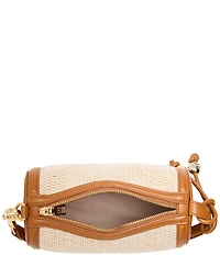 Steve Madden Raffia Tassel Barrel Shoulder Bag