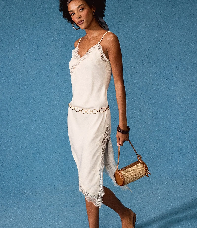 Steve Madden Raffia Tassel Barrel Shoulder Bag