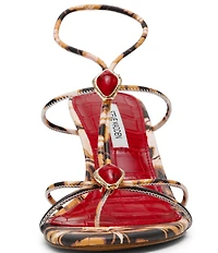 Steve Madden Ramos Printed Stone Thong Dress Sandals