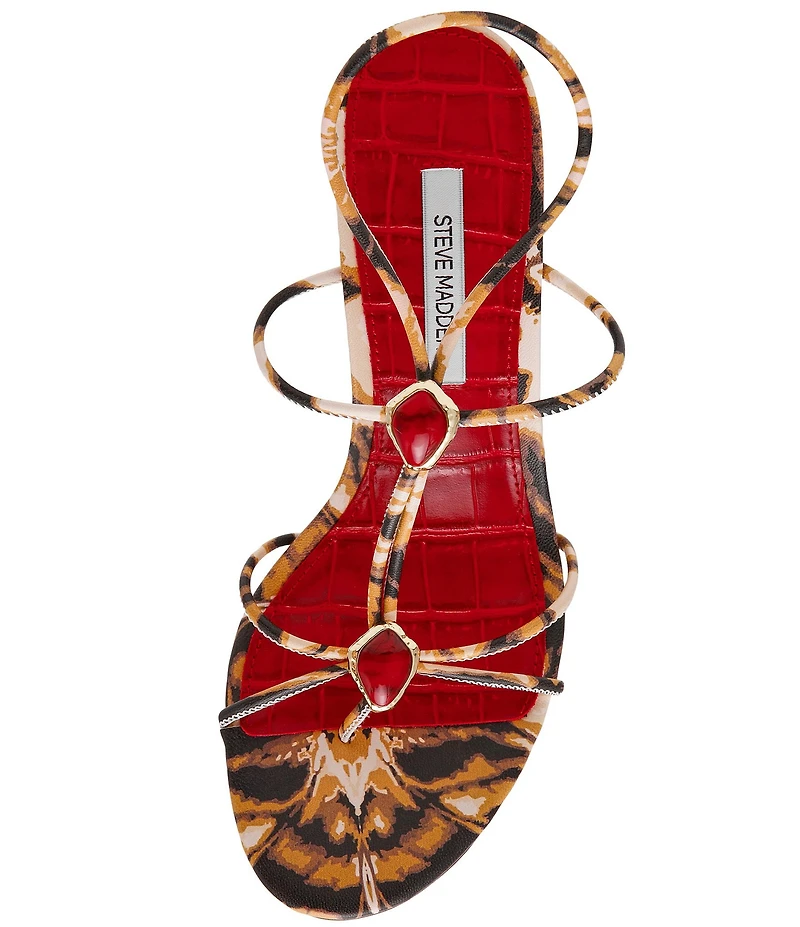 Steve Madden Ramos Printed Stone Thong Dress Sandals