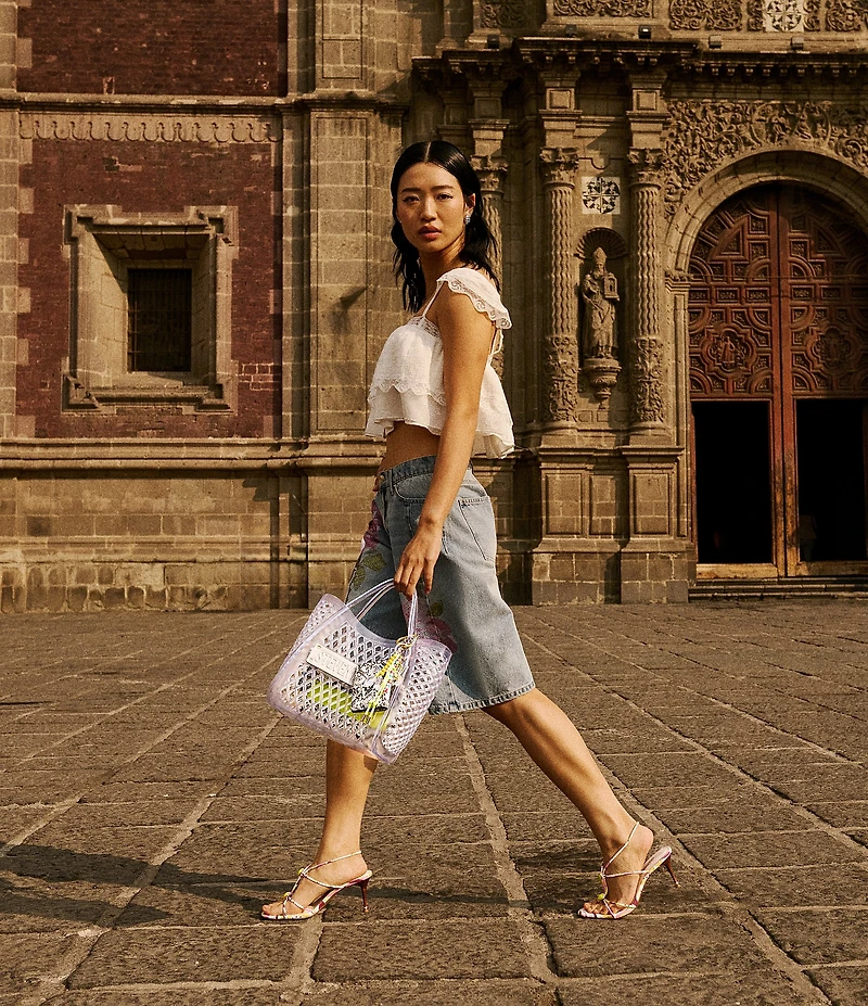 Steve Madden Ramos Printed Stone Thong Dress Sandals