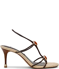 Steve Madden Ramos Stone Raffia Thong Dress Sandals