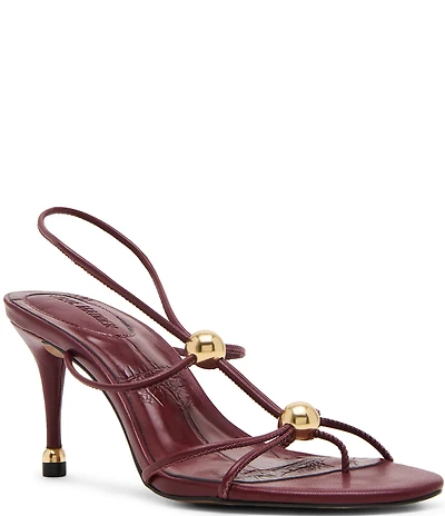 Steve Madden Ramos Strappy Ornament Thong Slingback Dress Sandals