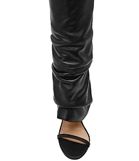 Steve Madden Ravine Leather Cuffed Stiletto Knee High Open Toe Boots