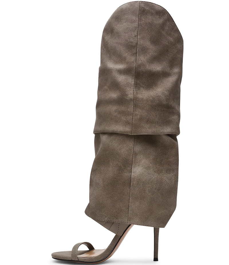 Steve Madden Ravine Cuffed Knee High Open Toe Boots