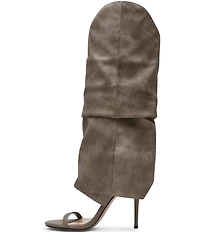 Steve Madden Ravine Cuffed Knee High Open Toe Boots