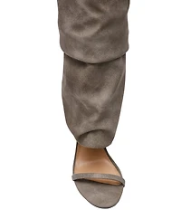 Steve Madden Ravine Cuffed Knee High Open Toe Boots