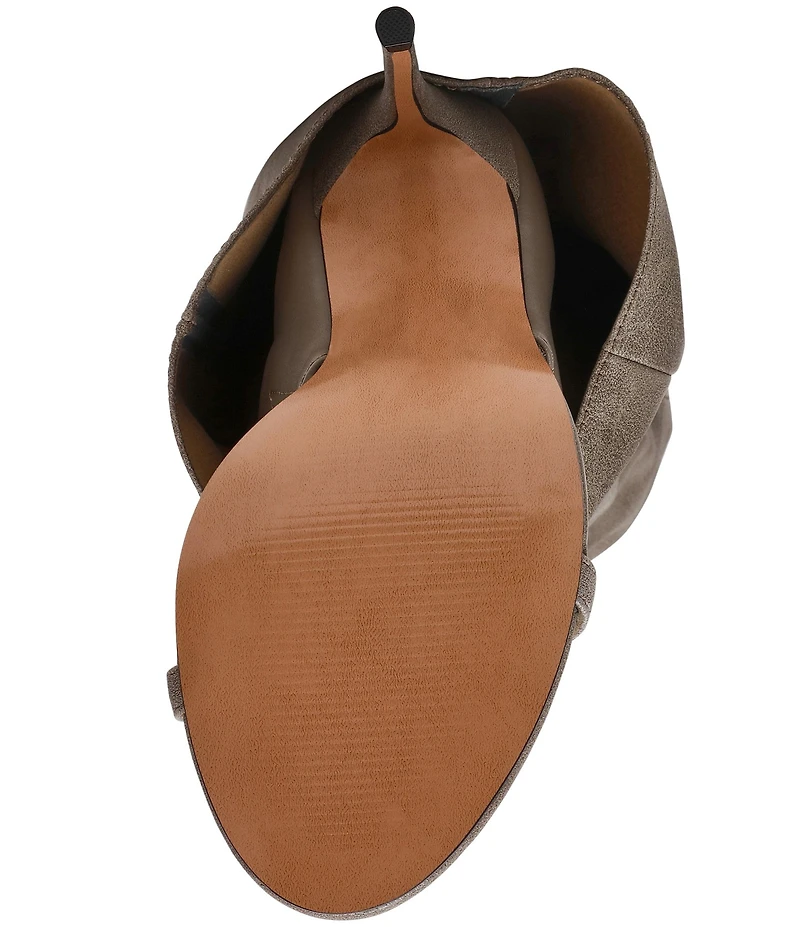 Steve Madden Ravine Cuffed Knee High Open Toe Boots