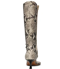 Steve Madden Relentless Snake Print Open Toe Thong Dress Sandals