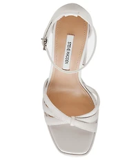 Steve Madden Retro Leather Block Heel Platform Dress Sandals