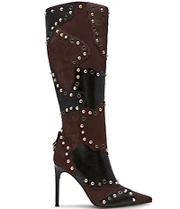 Steve Madden Revive Patchwork Studded Tall Boots