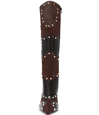 Steve Madden Revive Patchwork Studded Tall Boots