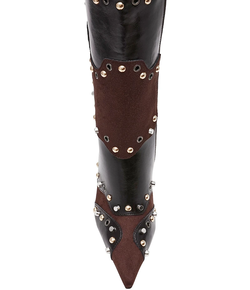 Steve Madden Revive Patchwork Studded Tall Boots