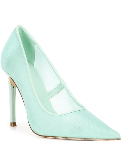 Steve Madden Reya Mesh Pointed Toe Stiletto Pumps