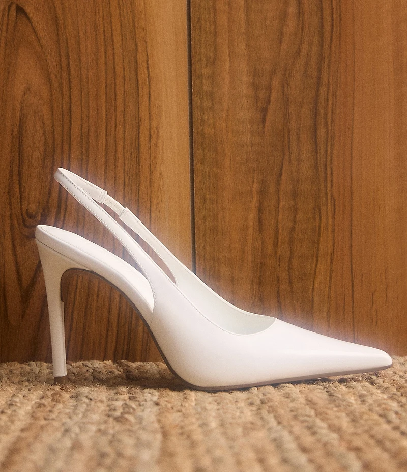 Steve Madden Reyes Box Leather Slingback Pumps