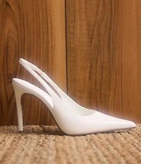 Steve Madden Reyes Box Leather Slingback Pumps