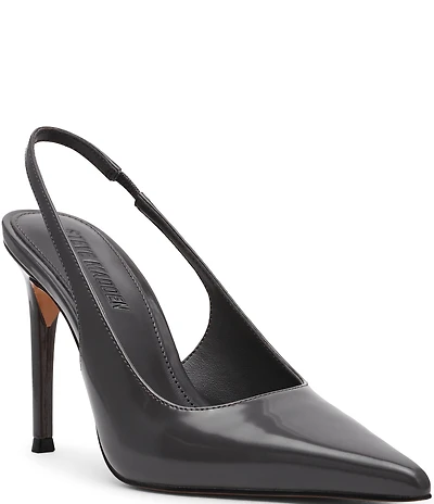 Steve Madden Reyes Box Leather Slingback Pumps