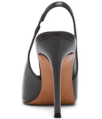 Steve Madden Reyes Box Leather Slingback Pumps