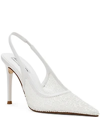 Steve Madden Reyes Pearl Embellished Slingback Pumps