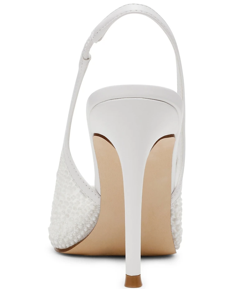 Steve Madden Reyes Pearl Embellished Slingback Pumps